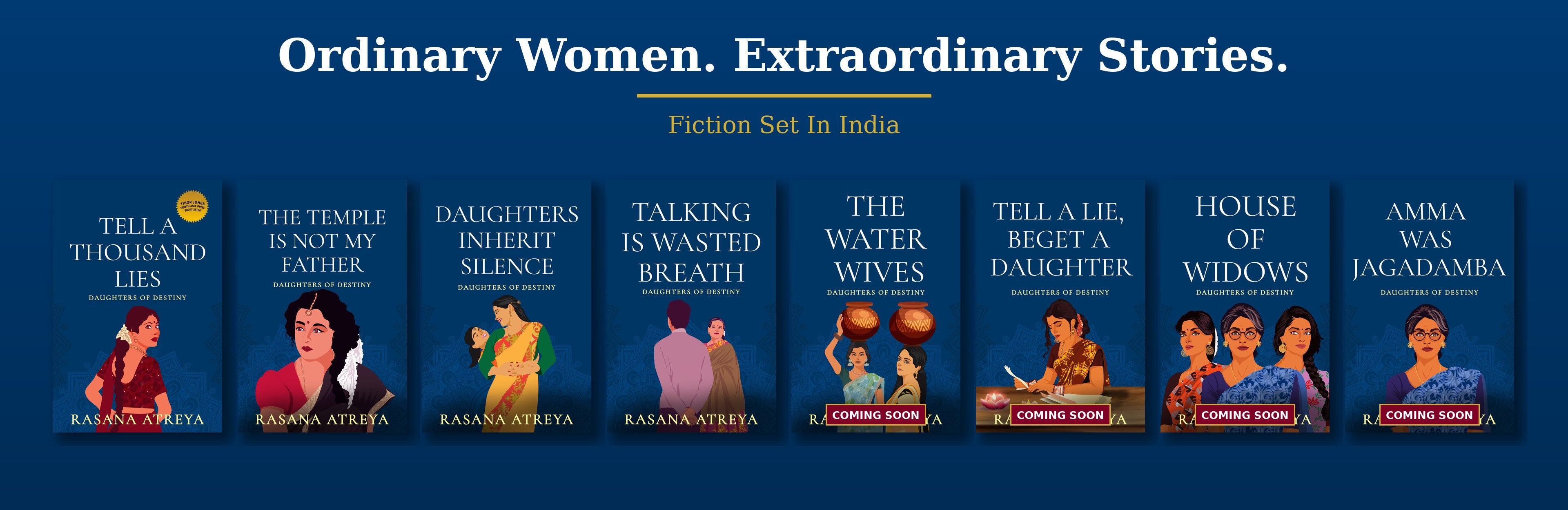 Books by Rasana Atreya — Ordinary Women. Extraordinary Stories. Fiction set in India